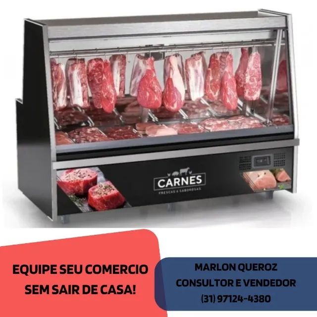 Balcão de Carnes Preto 2M Gelopar
