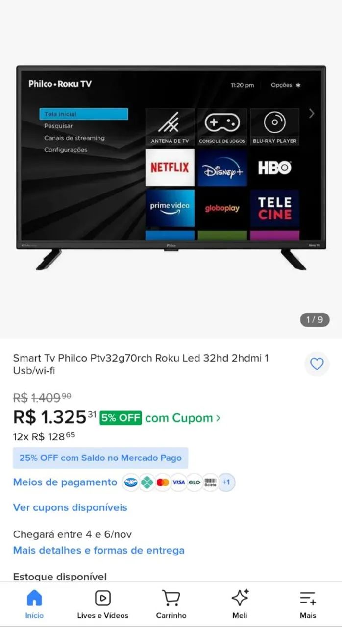 Vende se smart TV roku 32 polegadas  - Foto 3