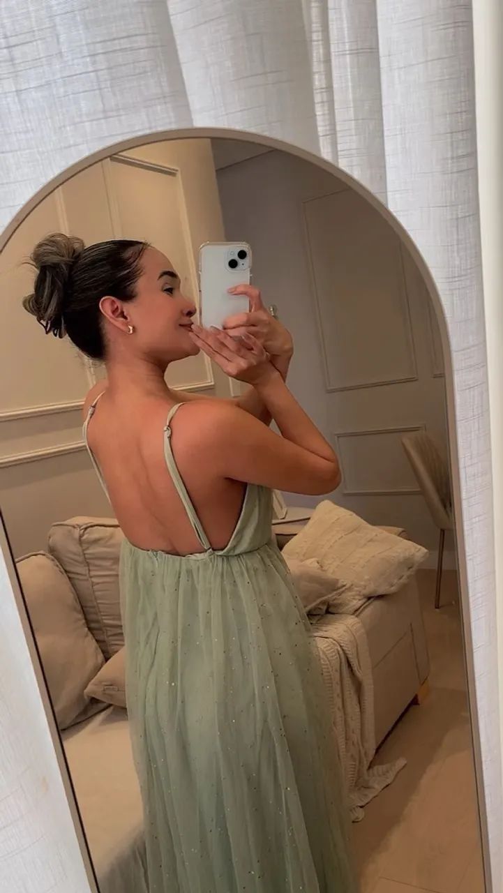 Vestido tule verde menta  - Foto 2