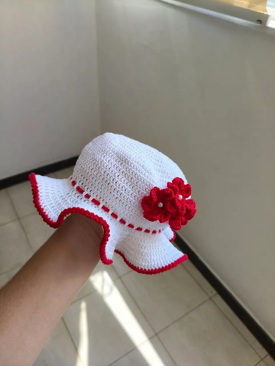 Chapéu crochê infantil 