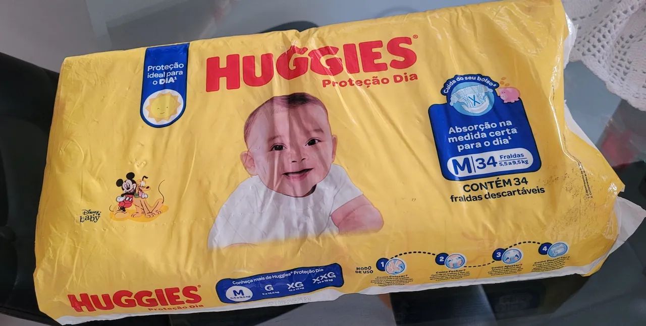 Lote de fraldas Huggies M - imperdível!!! - Foto 3