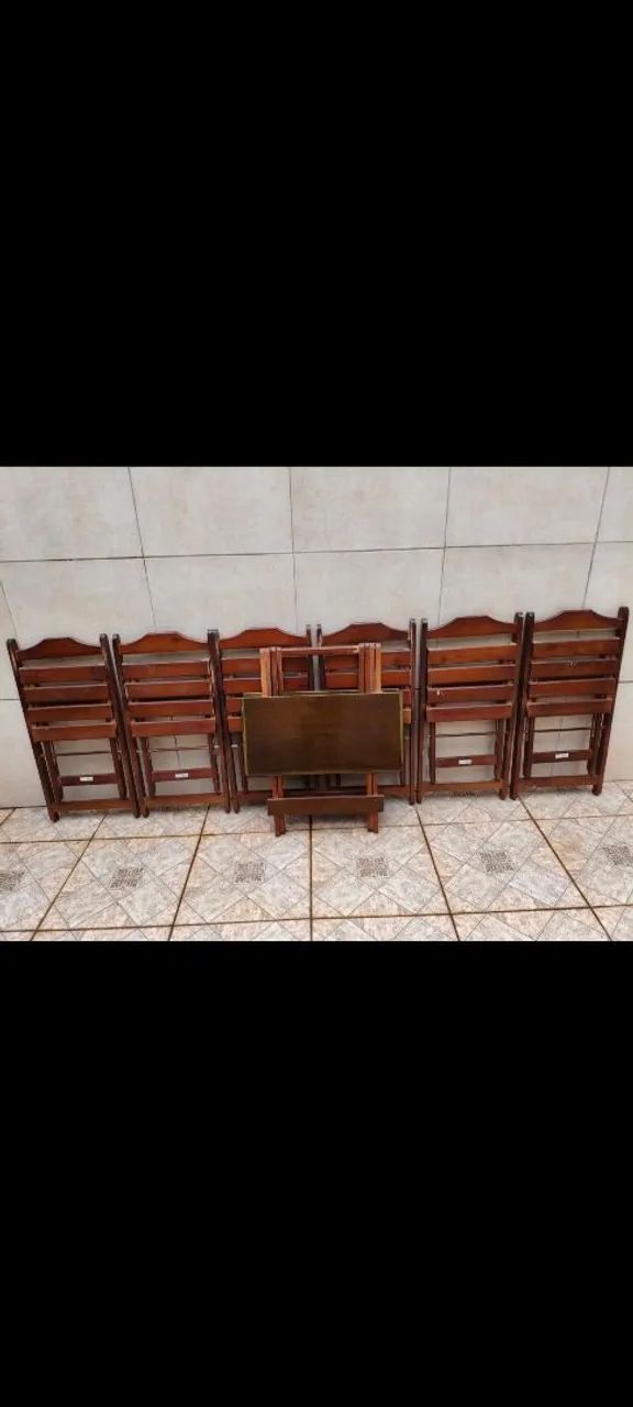 JOGO DE MESA/CADEIRAS DE MADEIRA ESTILO BARZINHO/BOTECO 