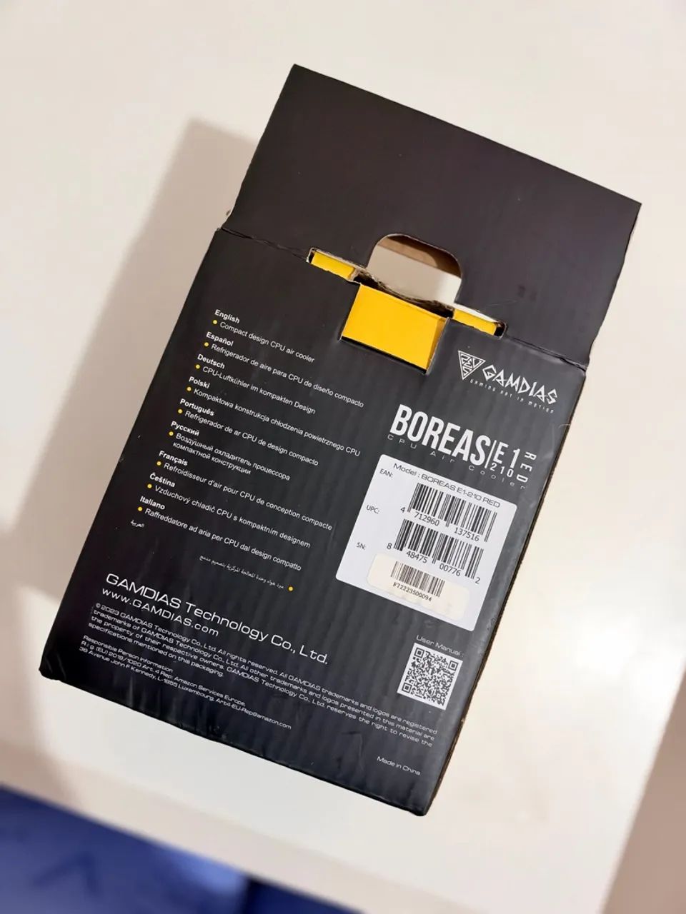 Cooler Gamdias Boreas E1-210 RED para Processador Intel/AMD com Caixa - Foto 2