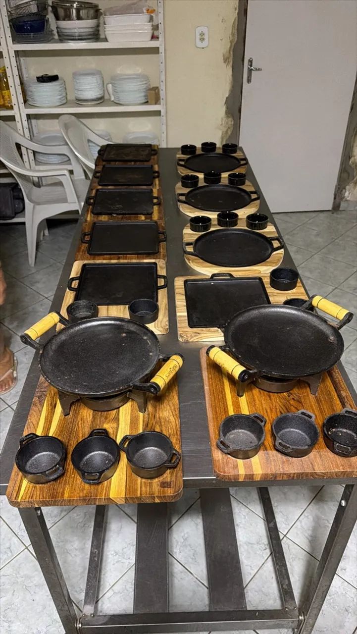 Chapas quentes, ideal para bares e restaurantes 