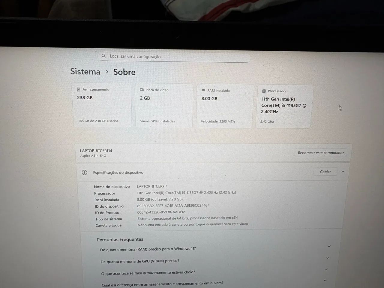 Notebook Acer Aspire 5 - Foto 5