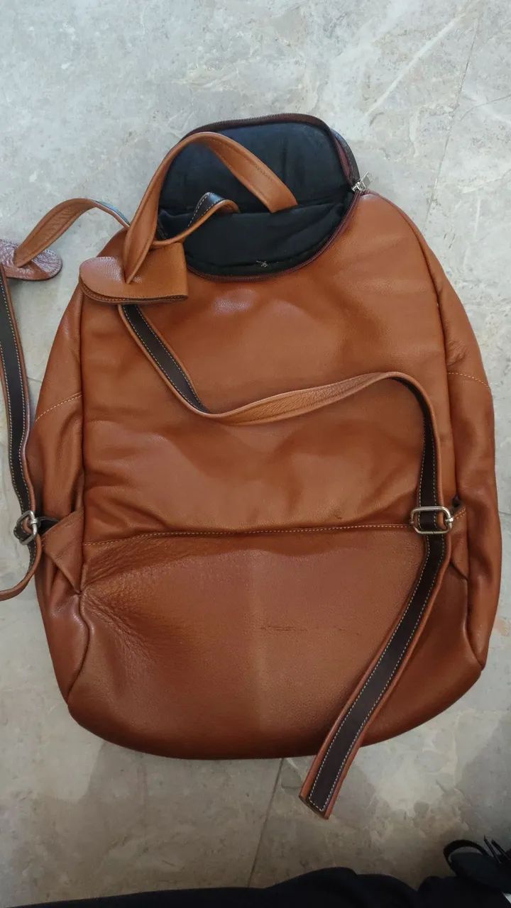 Mochila couro puro Argentina  - Foto 2