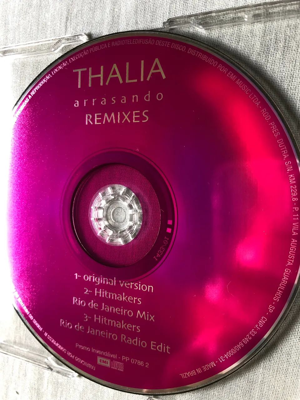 CD THALIA SINGLE ARRASANDO REMIXES - Foto 4