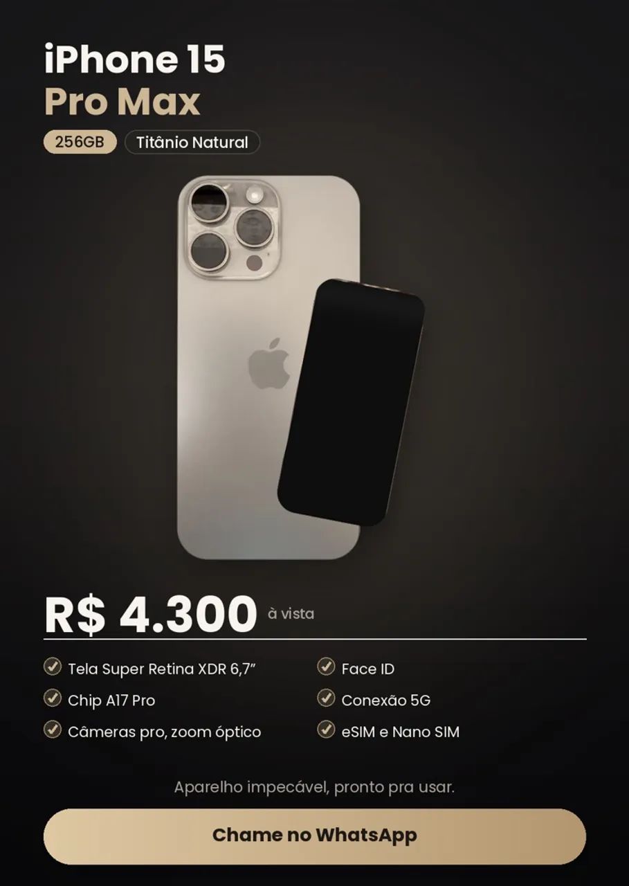 iPhone 15 Pro Max - Celulares e Smartphones - Jardim Iguaçu, Nova