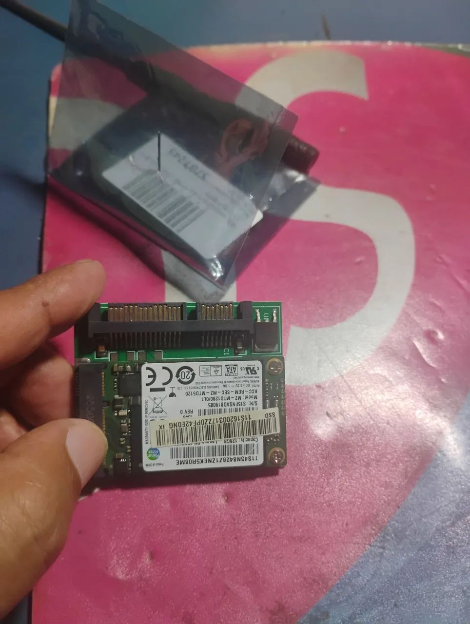 mSata 128gb com adaptador SSD windows 11  - Foto 2