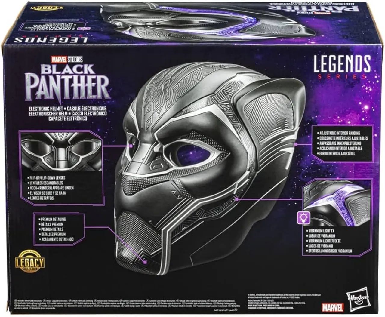 Capacete oficial Pantera negra eletrônico Hasbro  - Foto 5