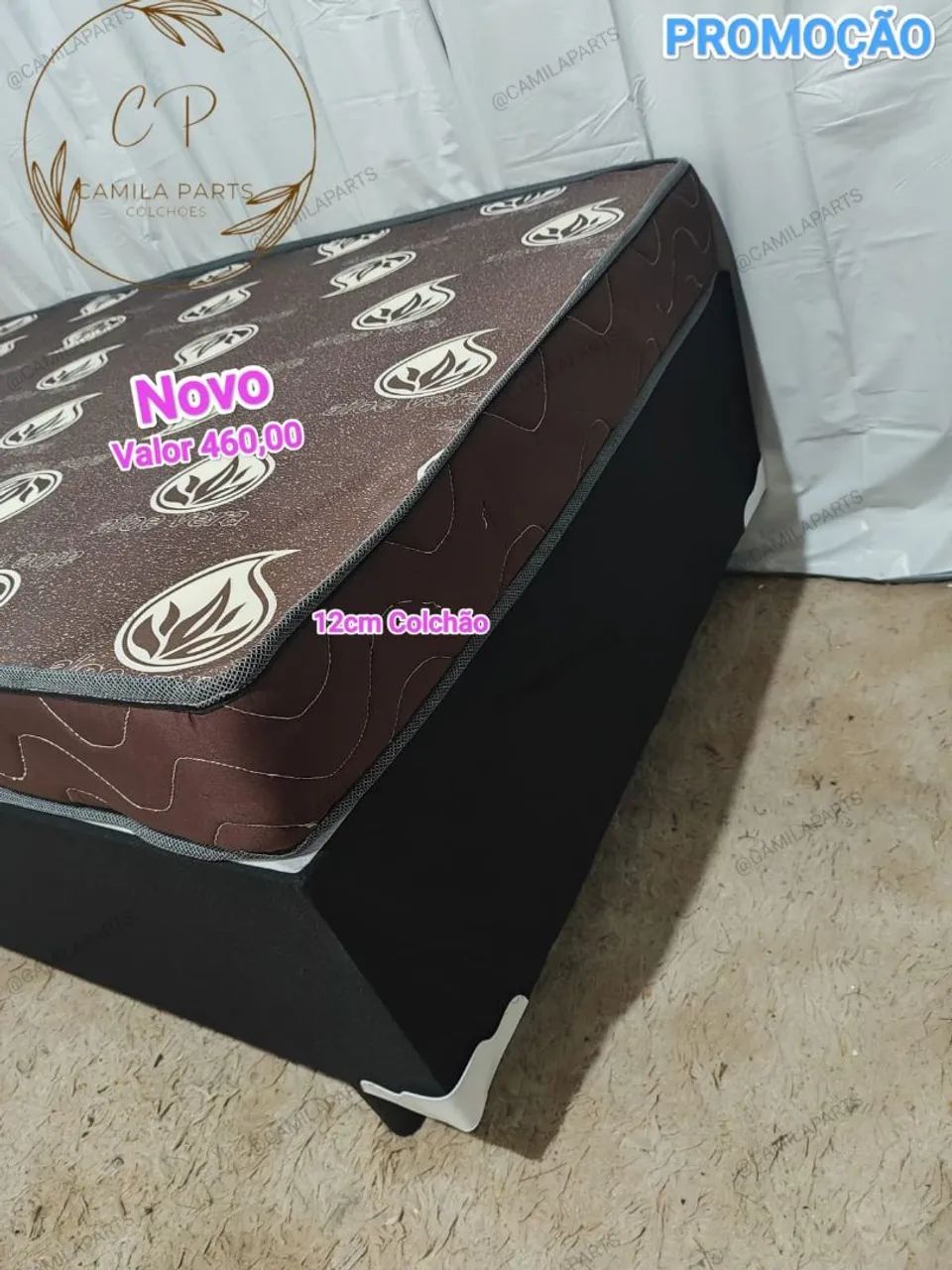 Cama Box Solteiro com Colchão NOVO ENTREGO  - Foto 5