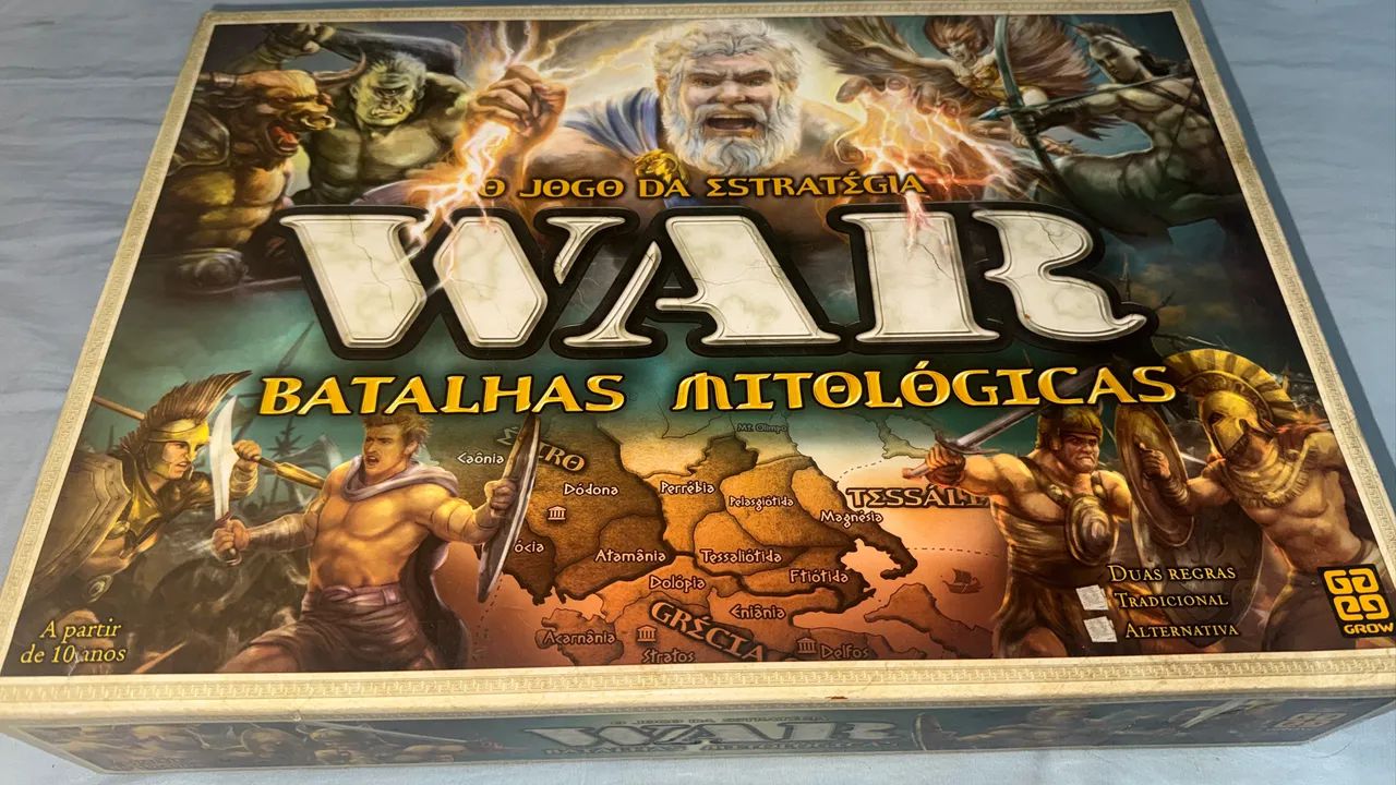 Jogo de tabuleiro War edição Batalhas Mitológicas 