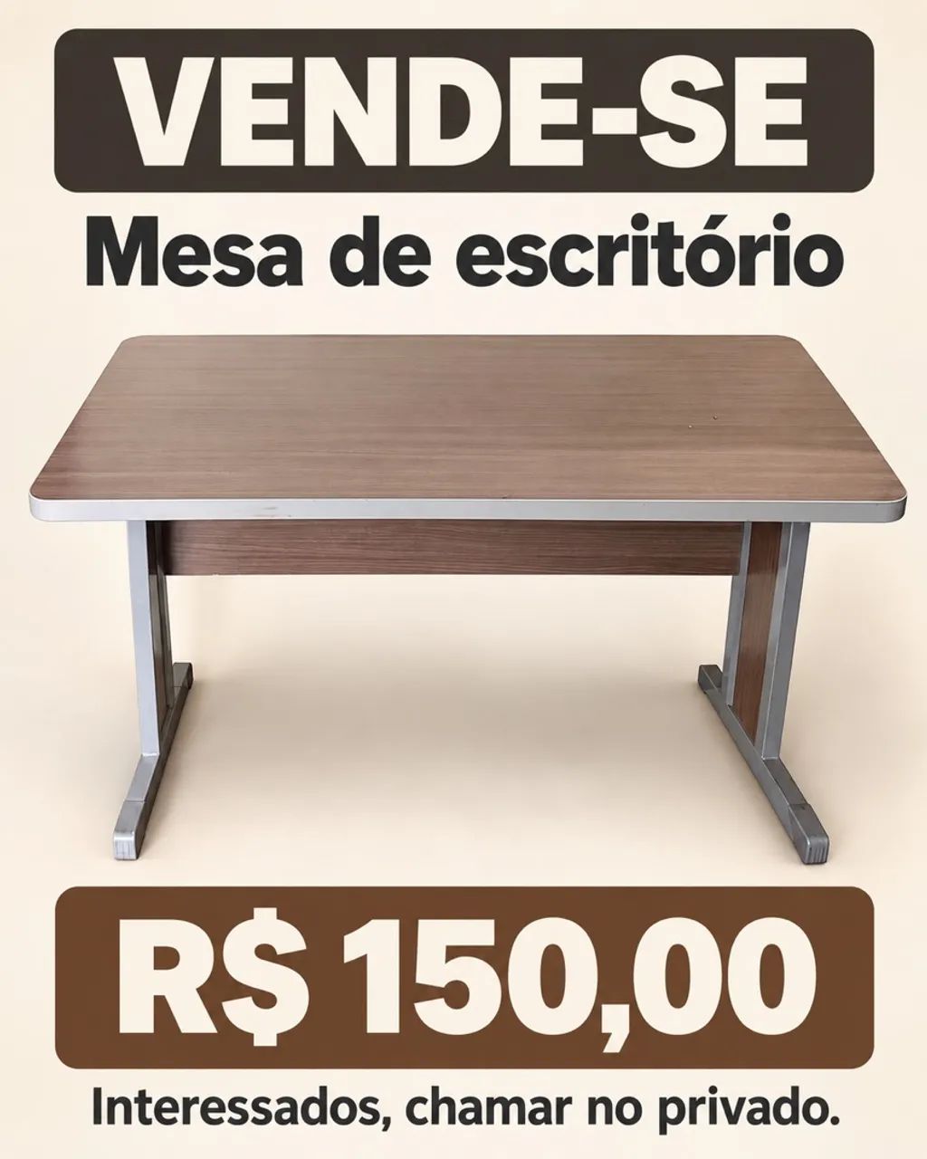 Mesa de escritório super conservada