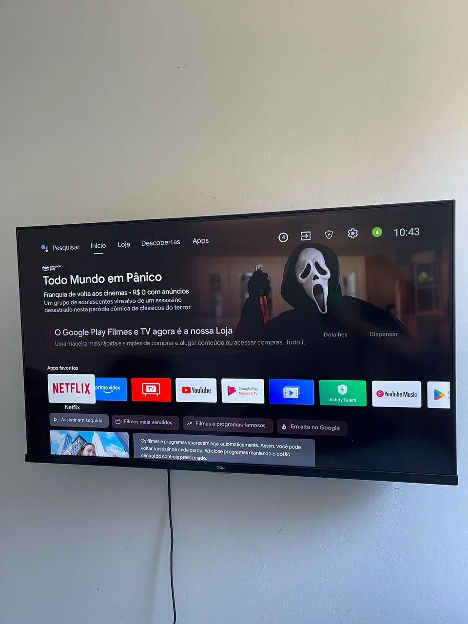 Tv smart TCL 43 polegadas 
