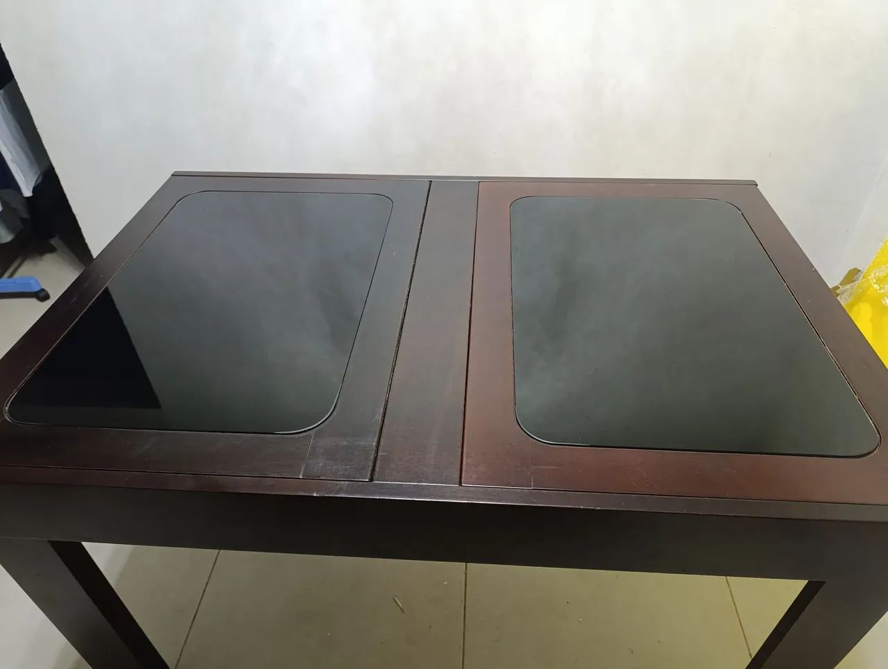 Mesa de Jantar Retrátil Extensível de Madeira Maciça 