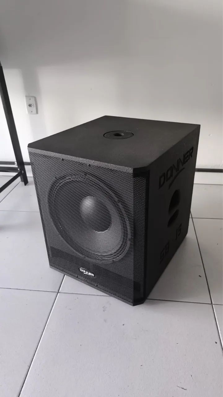 Caixa Sub Grave Passivo Donner Sub 15 400 W Rms Grave Fort