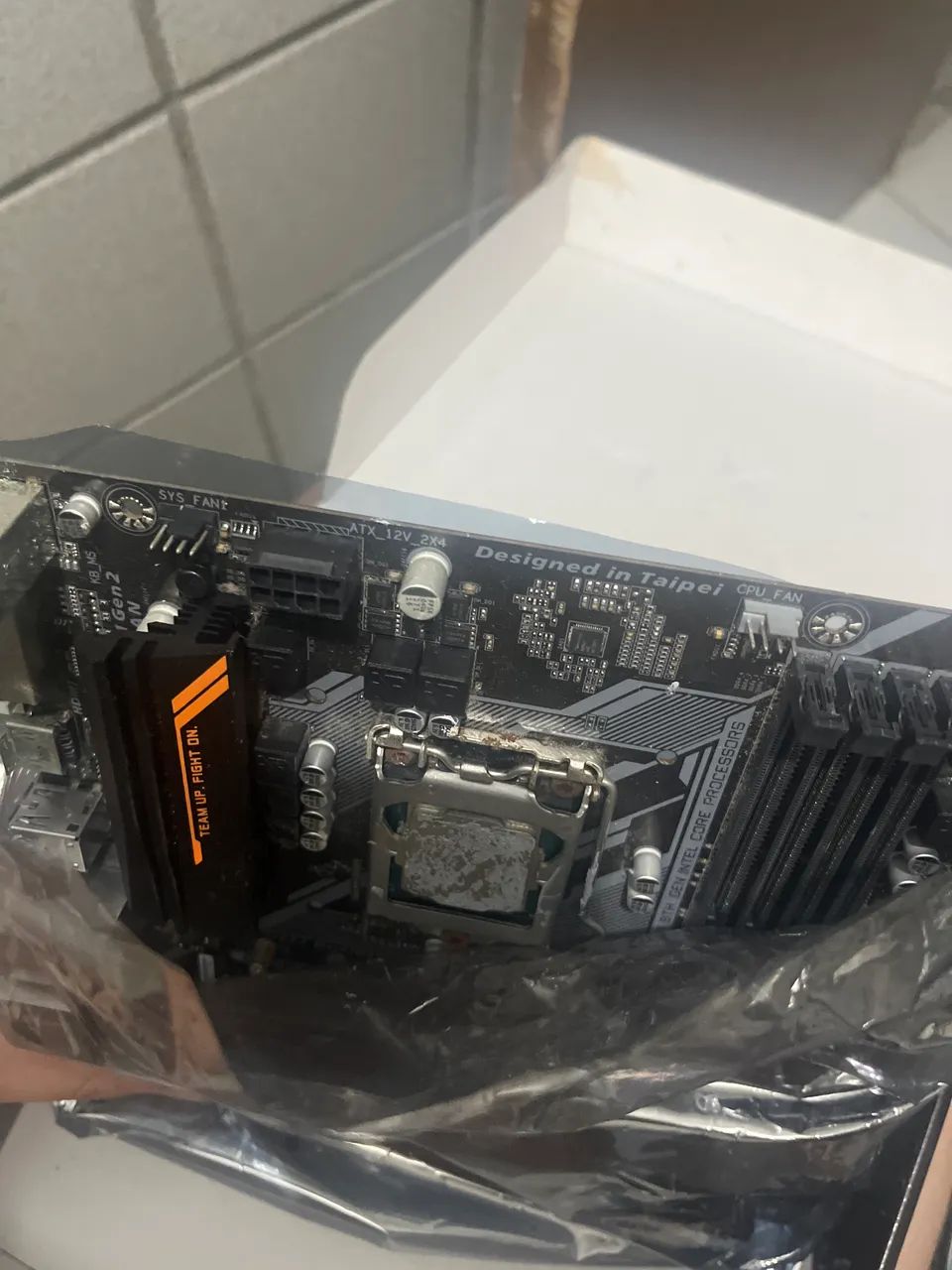 Placa mae e processador intel