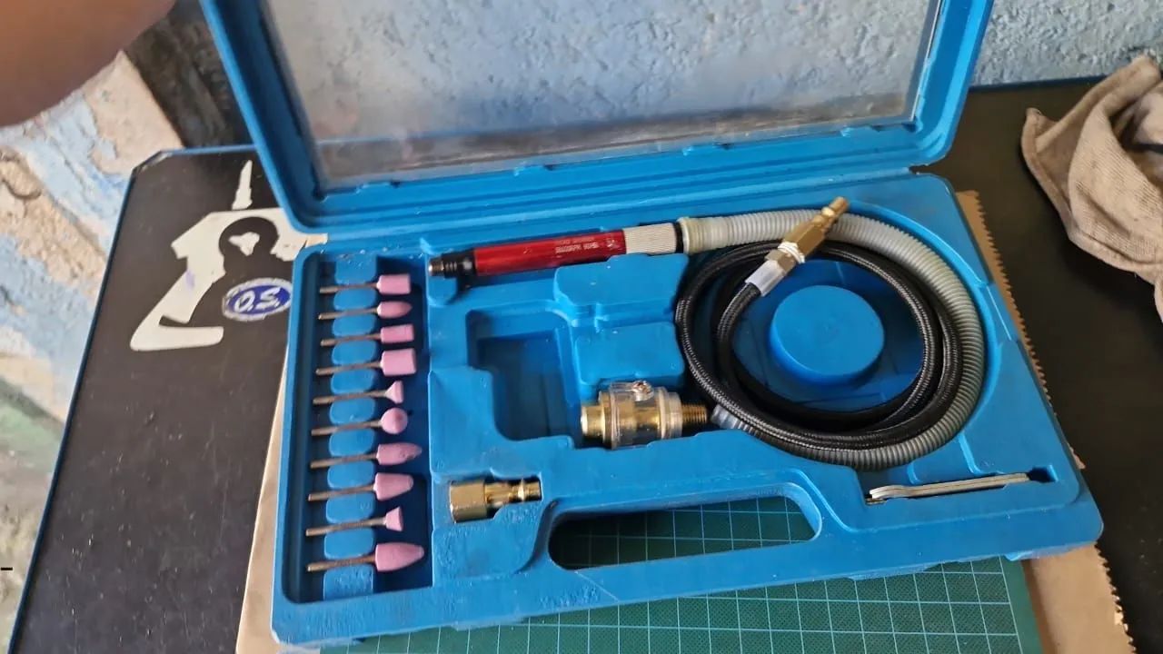 Kit de Micro Retífica Pneumática Tipo Caneta