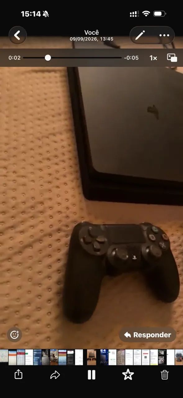 PS 4 desbloqueado com vários jogos + controle - Foto 3