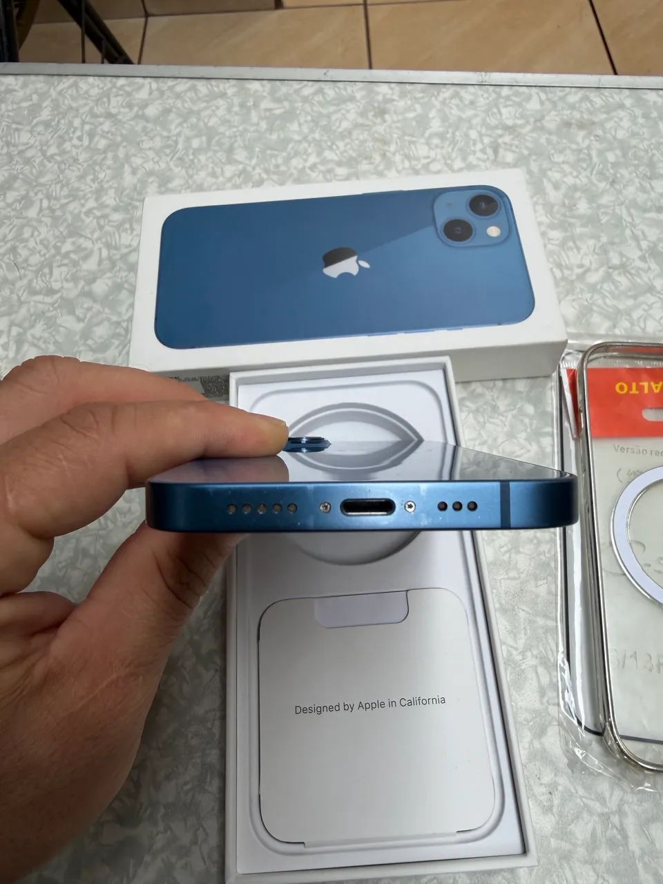 iPhone 13 128GB Azul - Todo Original (Caixa, Cabo e Brindes) - Foto 3