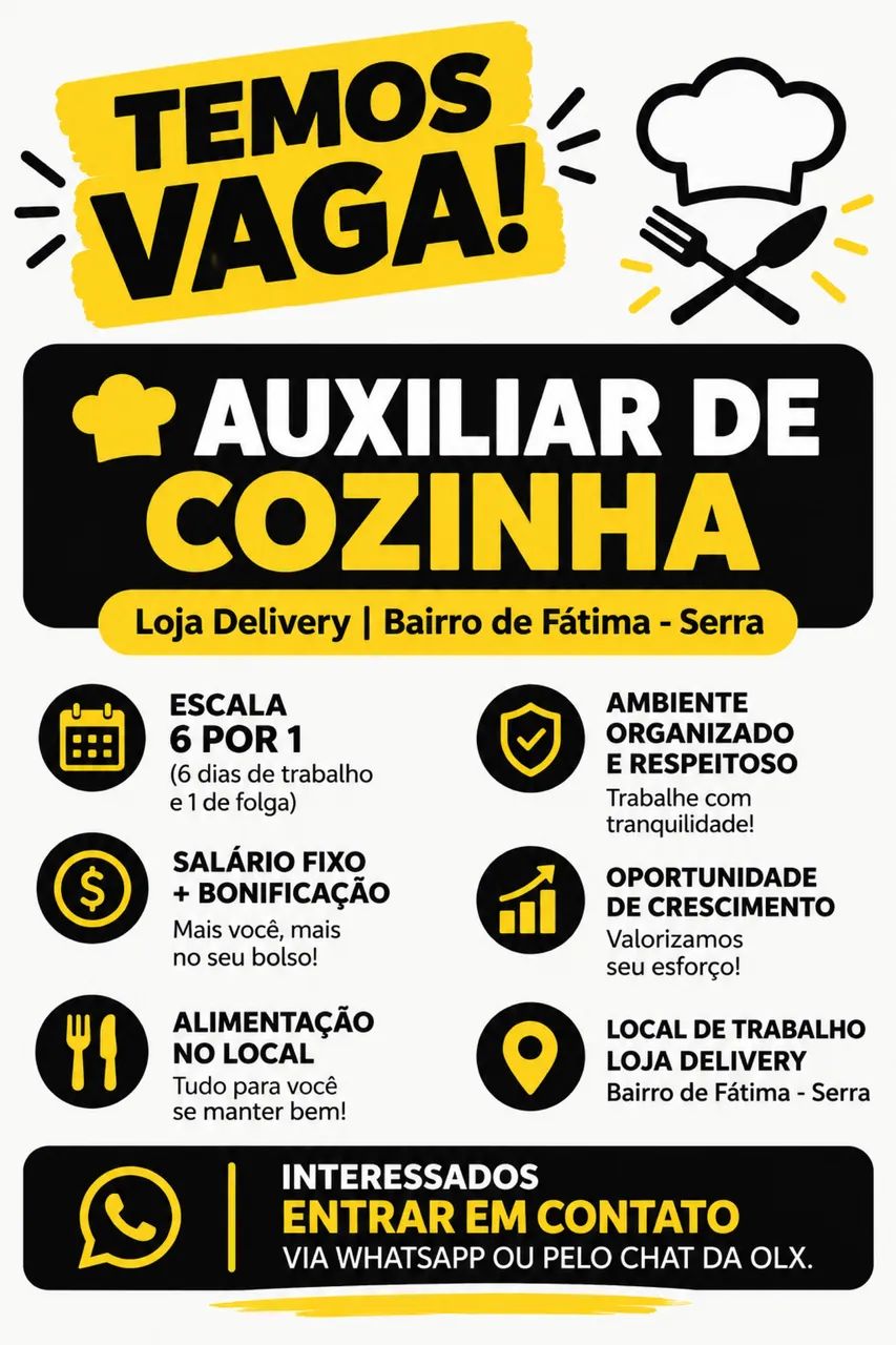 Vaga de emprego 