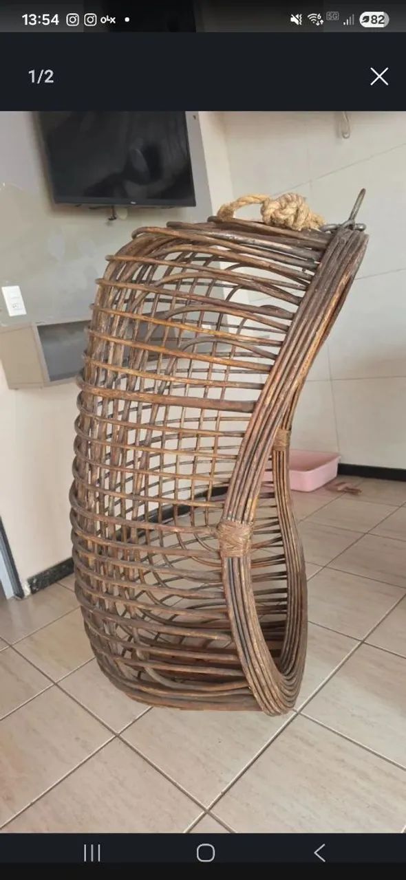 Bangalo balanço bambu 