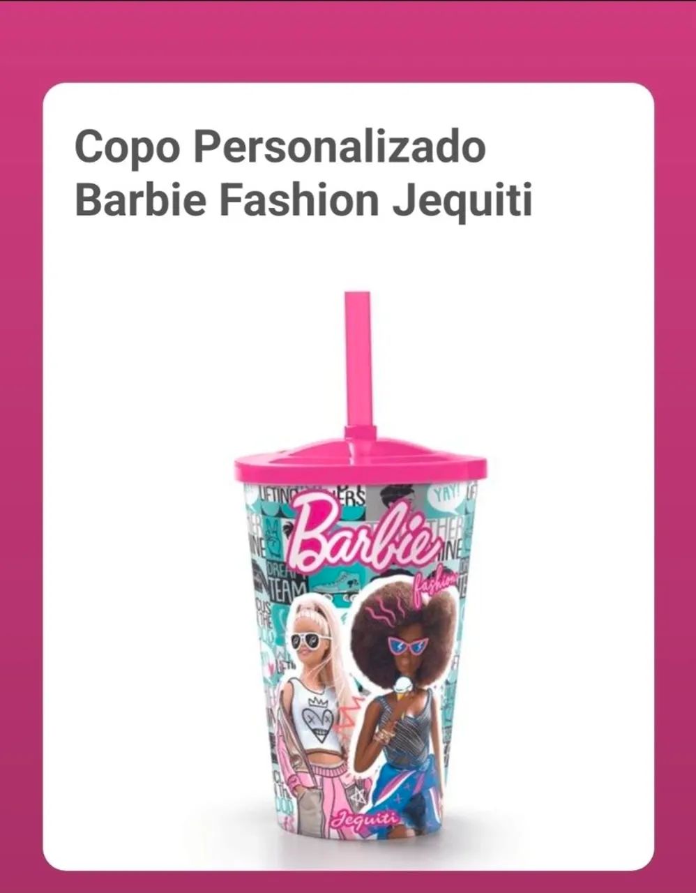 Kit Barbie com Perfume e Copo Personalizado - Foto 2