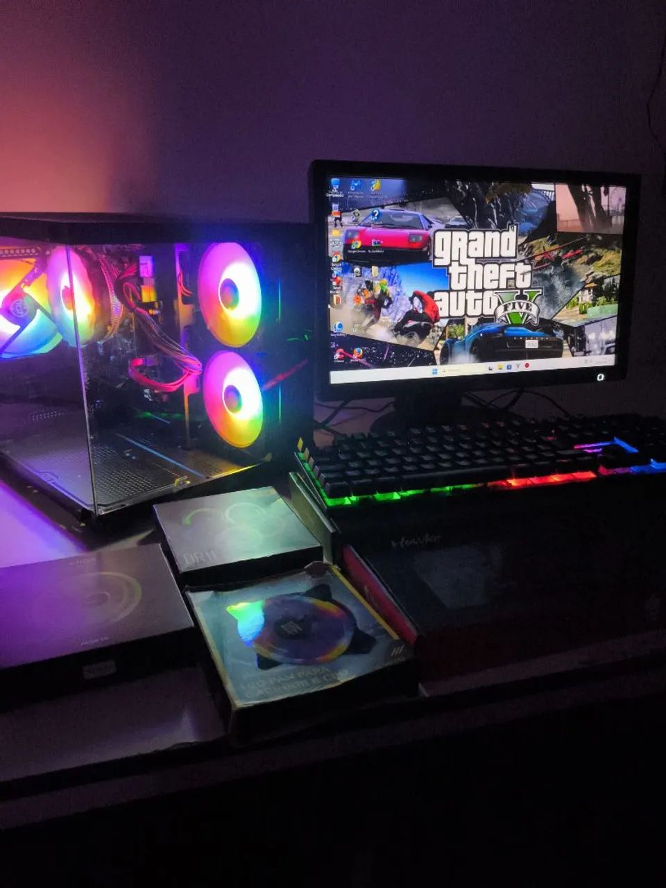 PC Gamer Novo, Intel i5 com Ssd e Tela 19 polegadas led.