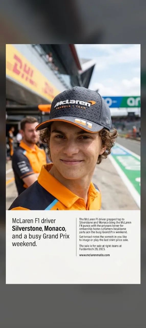 Boné McLaren Oscar piastre 