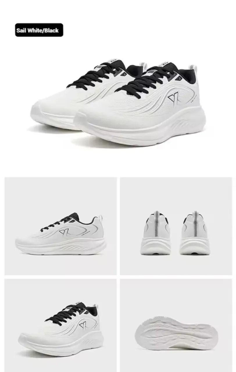xtep running shoes esportivo de corrida - branco - 42 - Foto 4