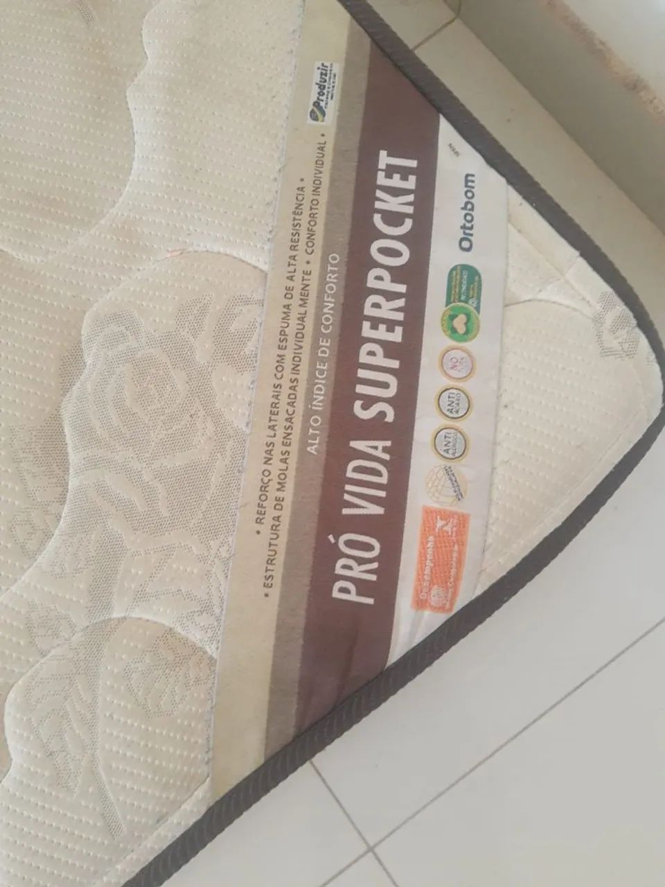 Vendo colchão pró vida,superpocket Ortobom - Foto 5