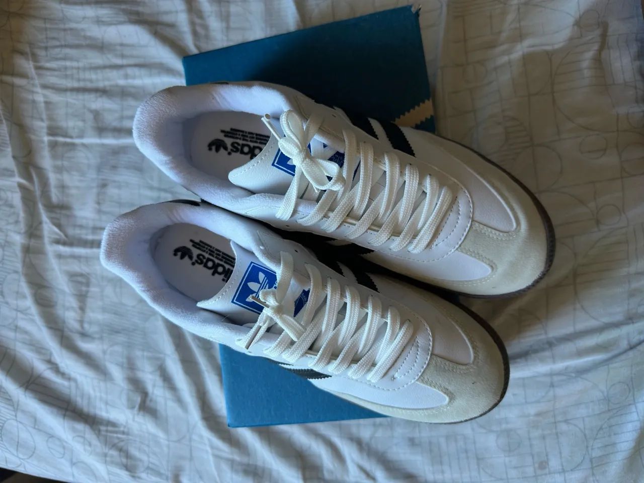 Adidas Samba branco e preto 43 - Foto 3