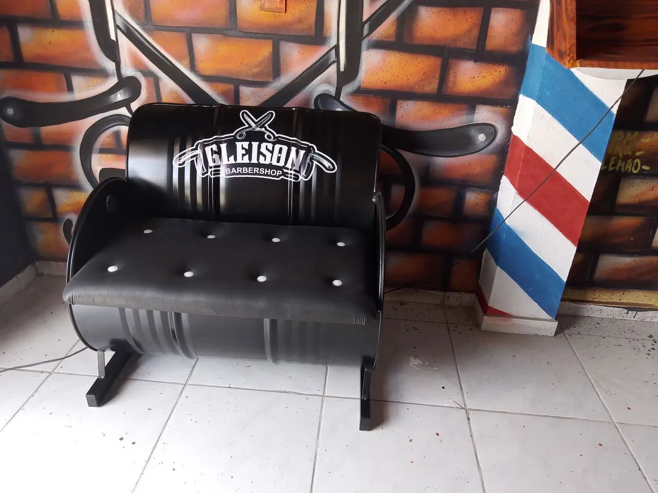 Sofá de tambor customizado - Foto 2