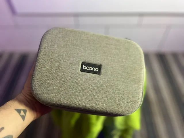 Case Organizador de Cabos e Eletrônicos Boona Cinza 2 Compartimentos