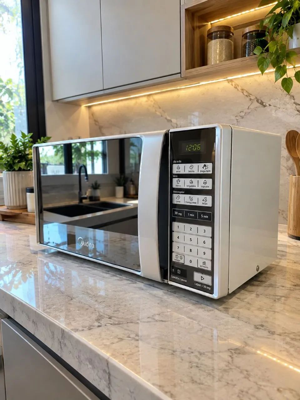 Microondas Midea Espelhado 20L