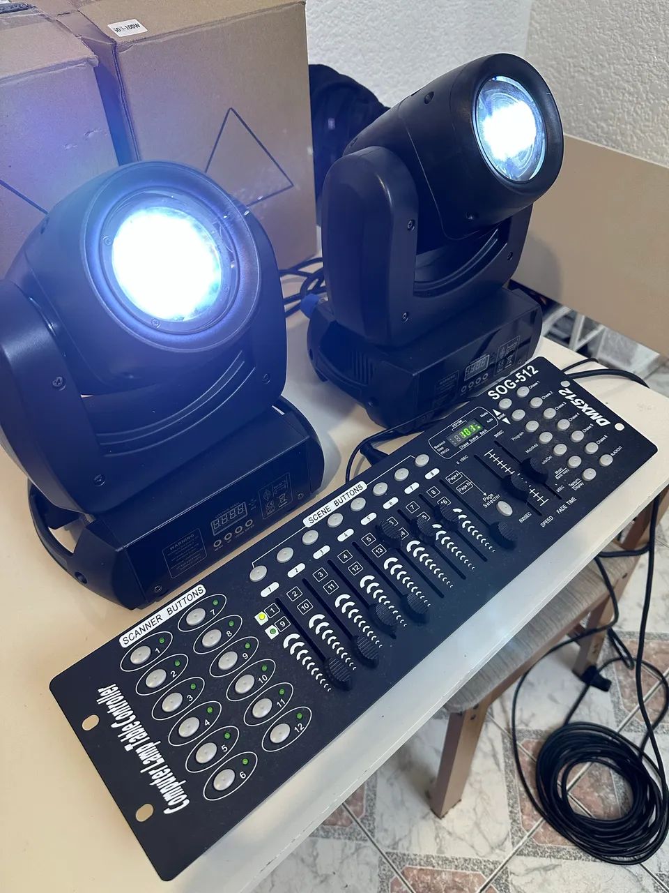 Vendo Kit de Iluminação Mini Moving Head - Foto 5