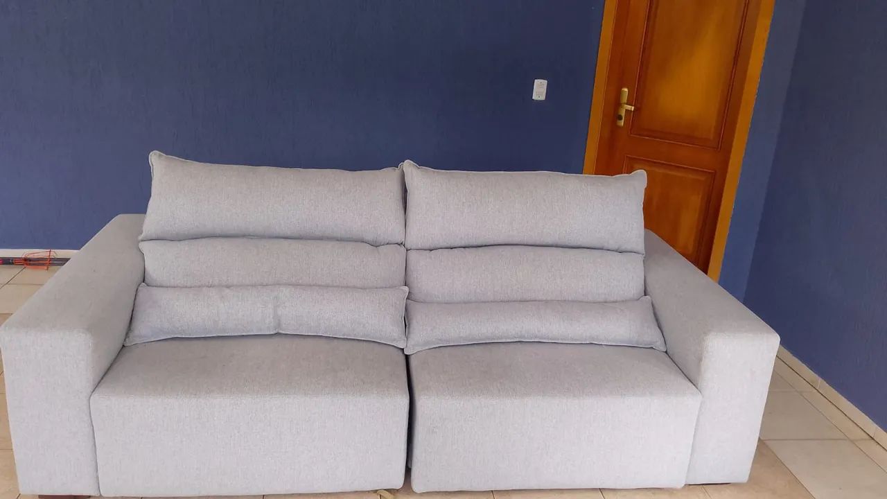 Sofá retrátil e declinavel 4 lugares - Foto 4