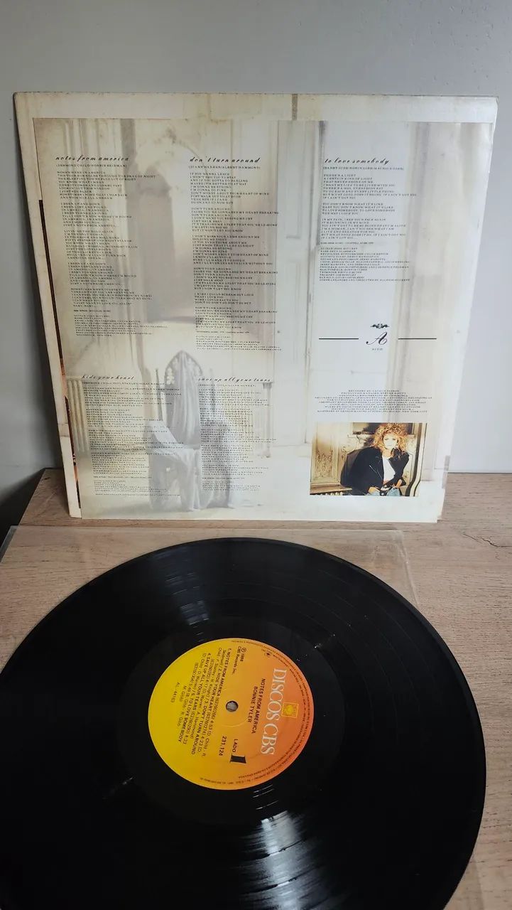 Bonnie Tyler - notes from america - Disco de vinil - LP - com encarte - Foto 2