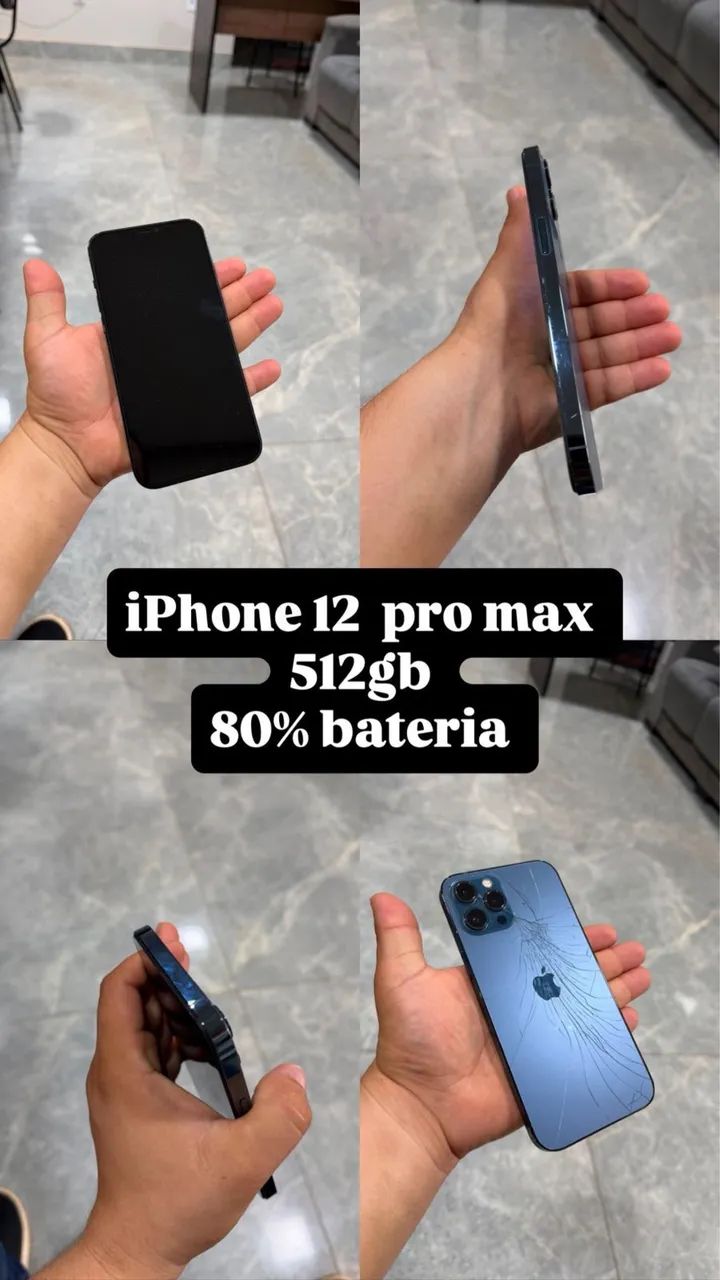 Vendo Iphone 12 pro Max 512gb - É muita memória  - Foto 2