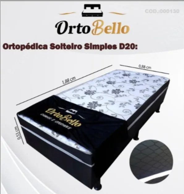 Cama Box Solteiro Ortobello - Entrega Rápida! 