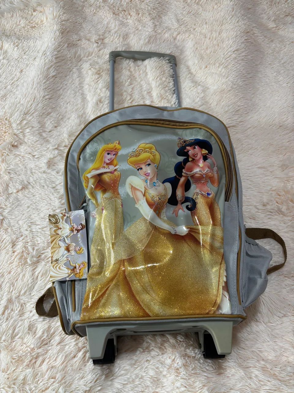 Mochila escolar Princesas Da Disney de rodinha NOVA