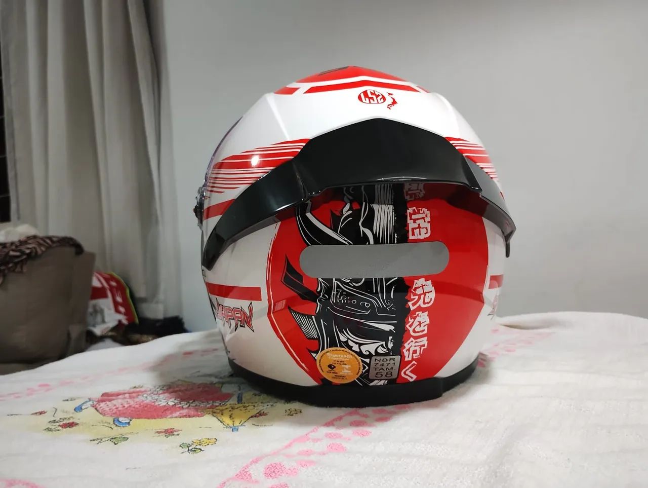 Capacete LS2 Samurai Japão com 3 viseiras Tam 58 - Foto 3