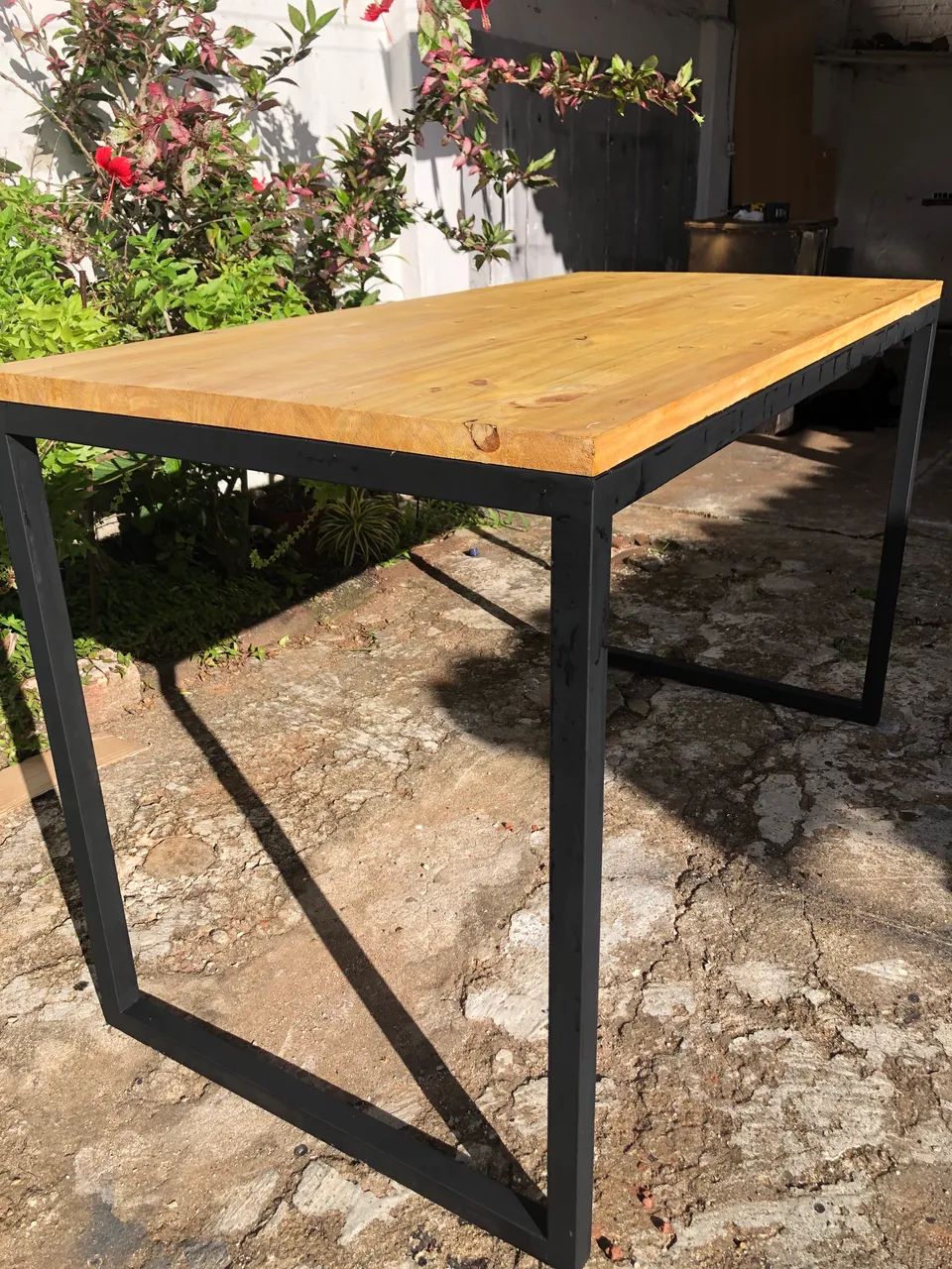 Mesa Industrial em Pinus 120x60cm  - Foto 4