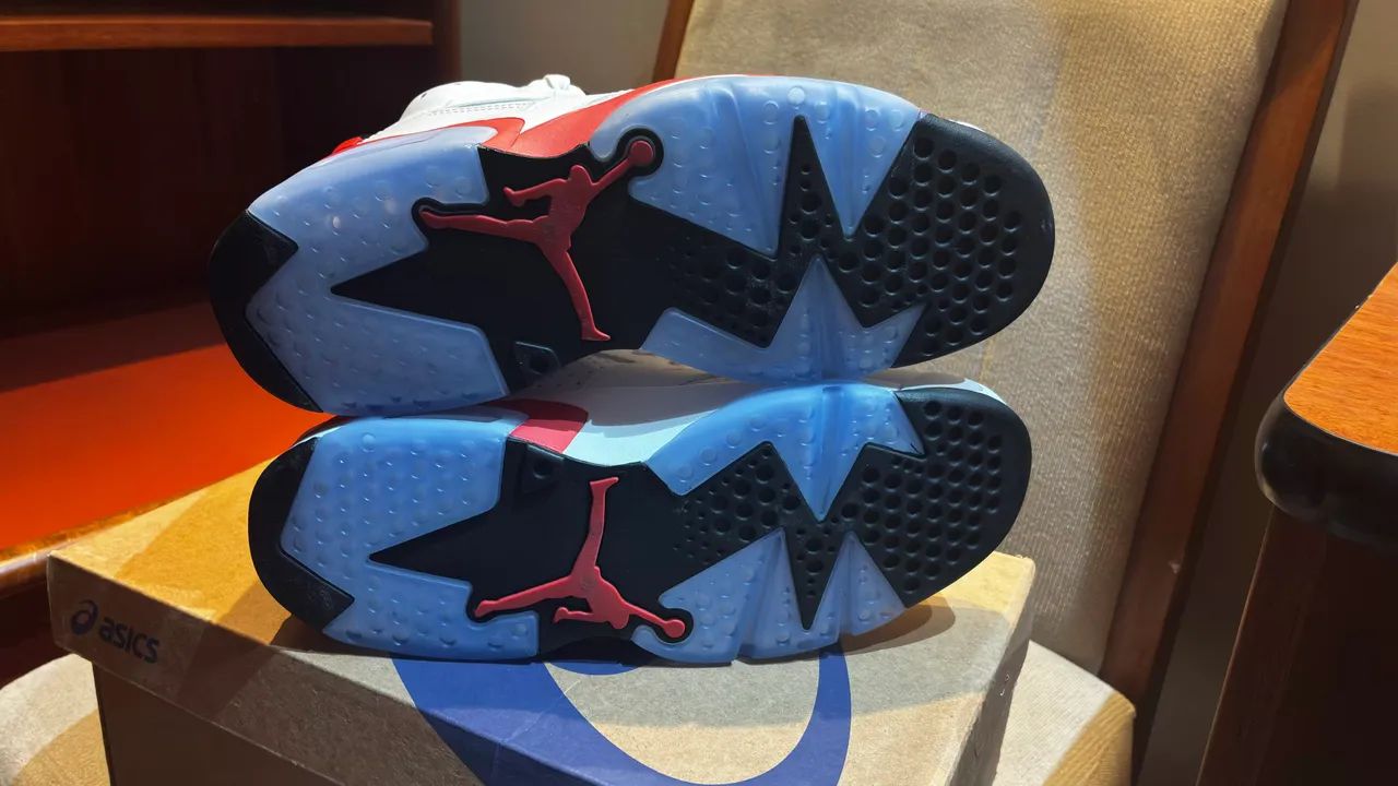 Tênis Air Jordan 6 White Infrared  - Foto 4