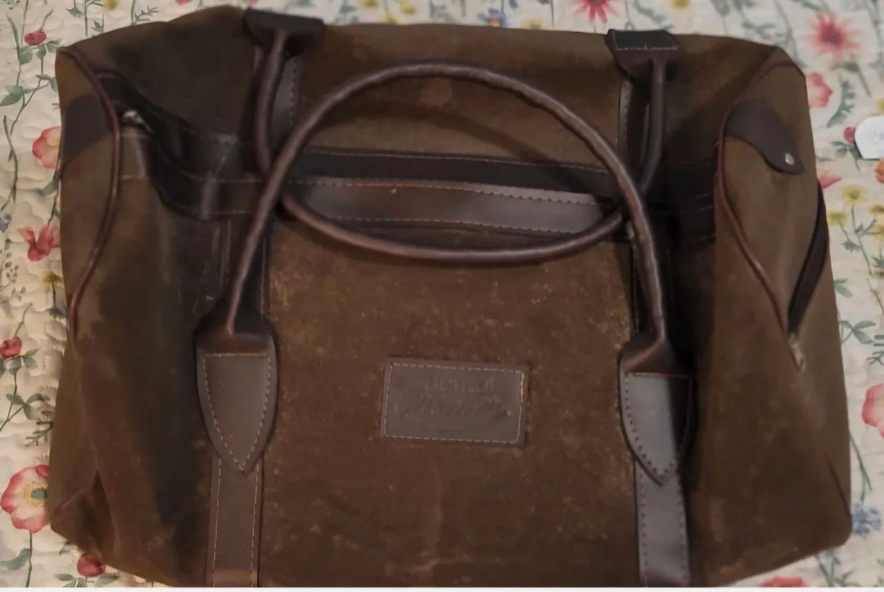 Bolsa de viagem em camurça  - Foto 3