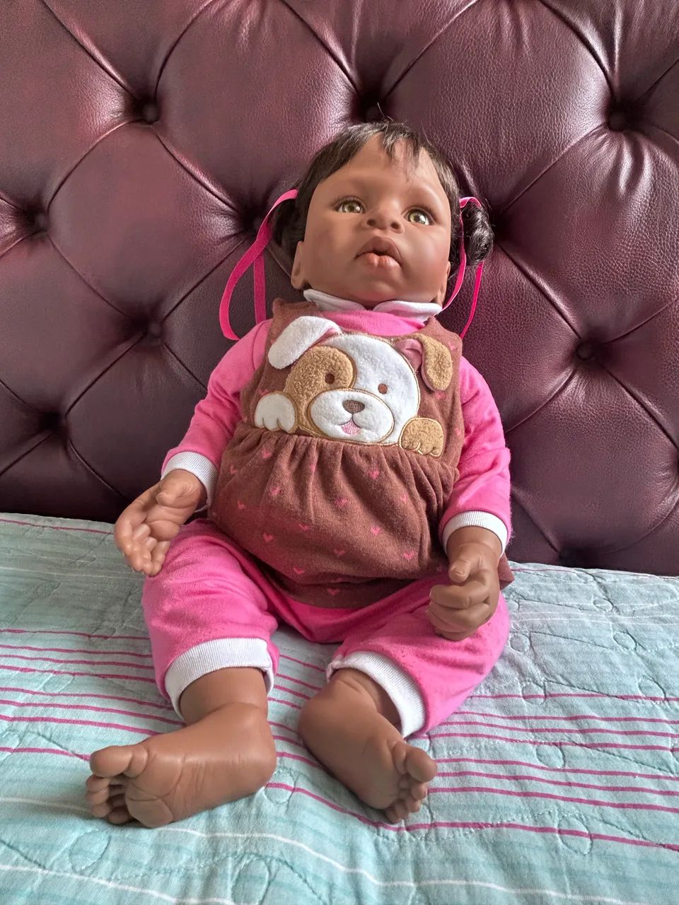 Boneca bebê reborn 60cm 