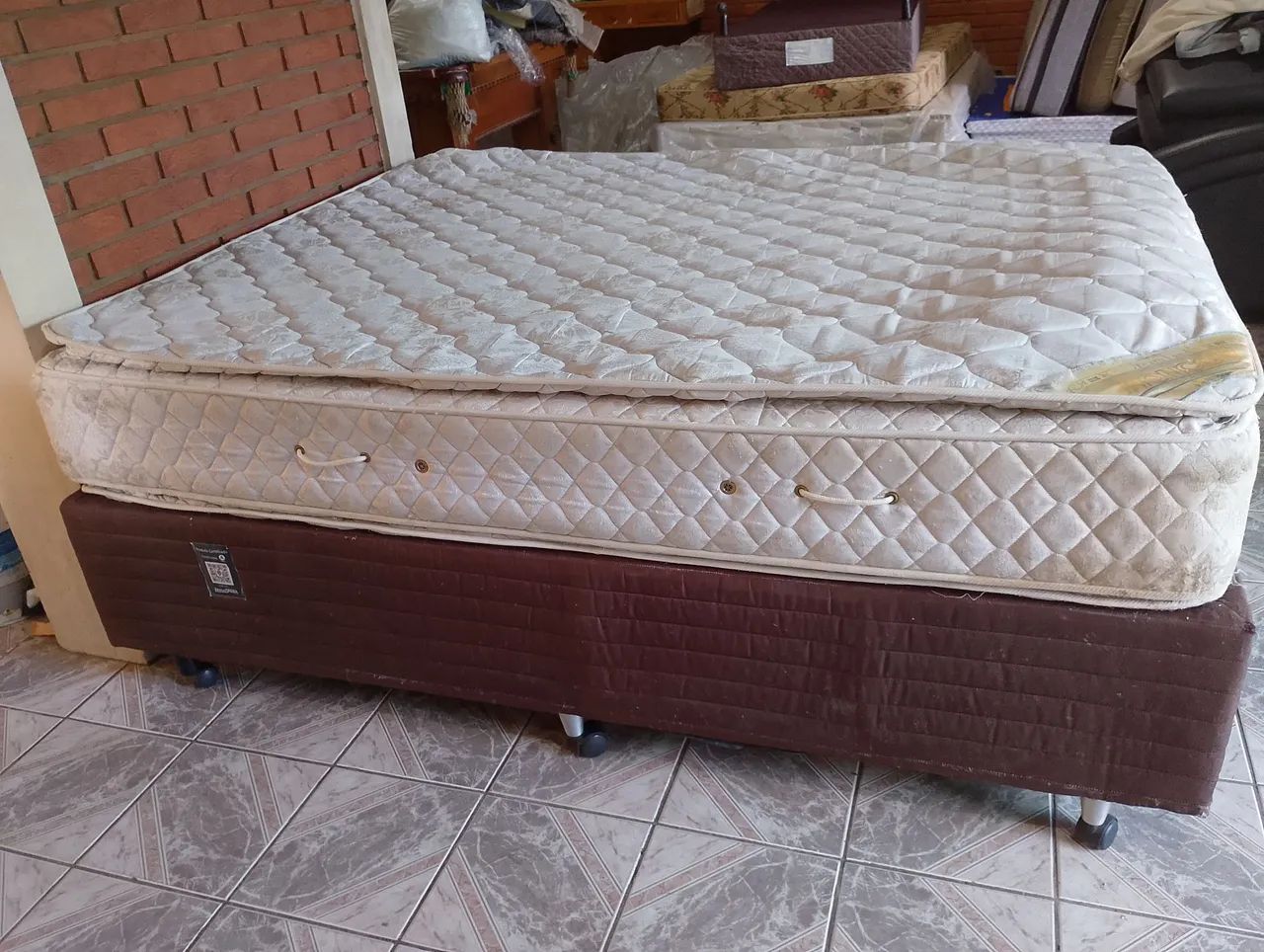 Cama Box Queen Size Colchão TOP #Entregamos - Foto 3