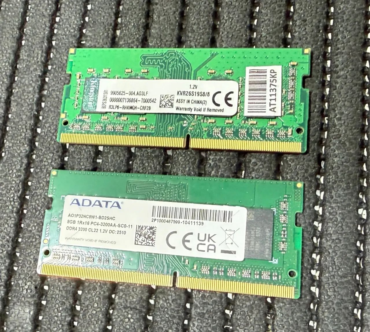 Memórias RAM DDR4 8GB 2666MHz/3200MHz