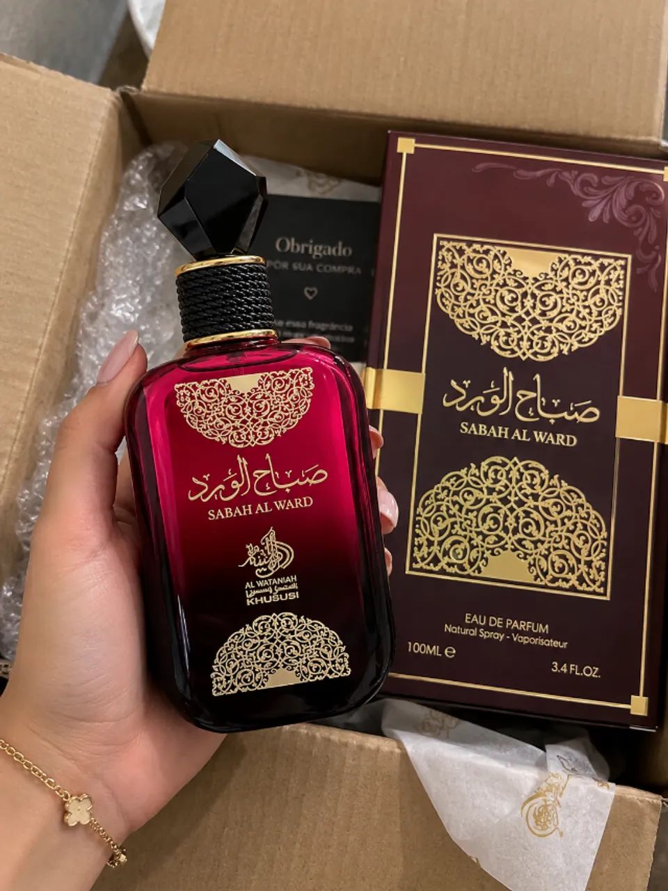 Perfume Árabe Sabah Al Ward 100ml - Original e Lacrado - Foto 4