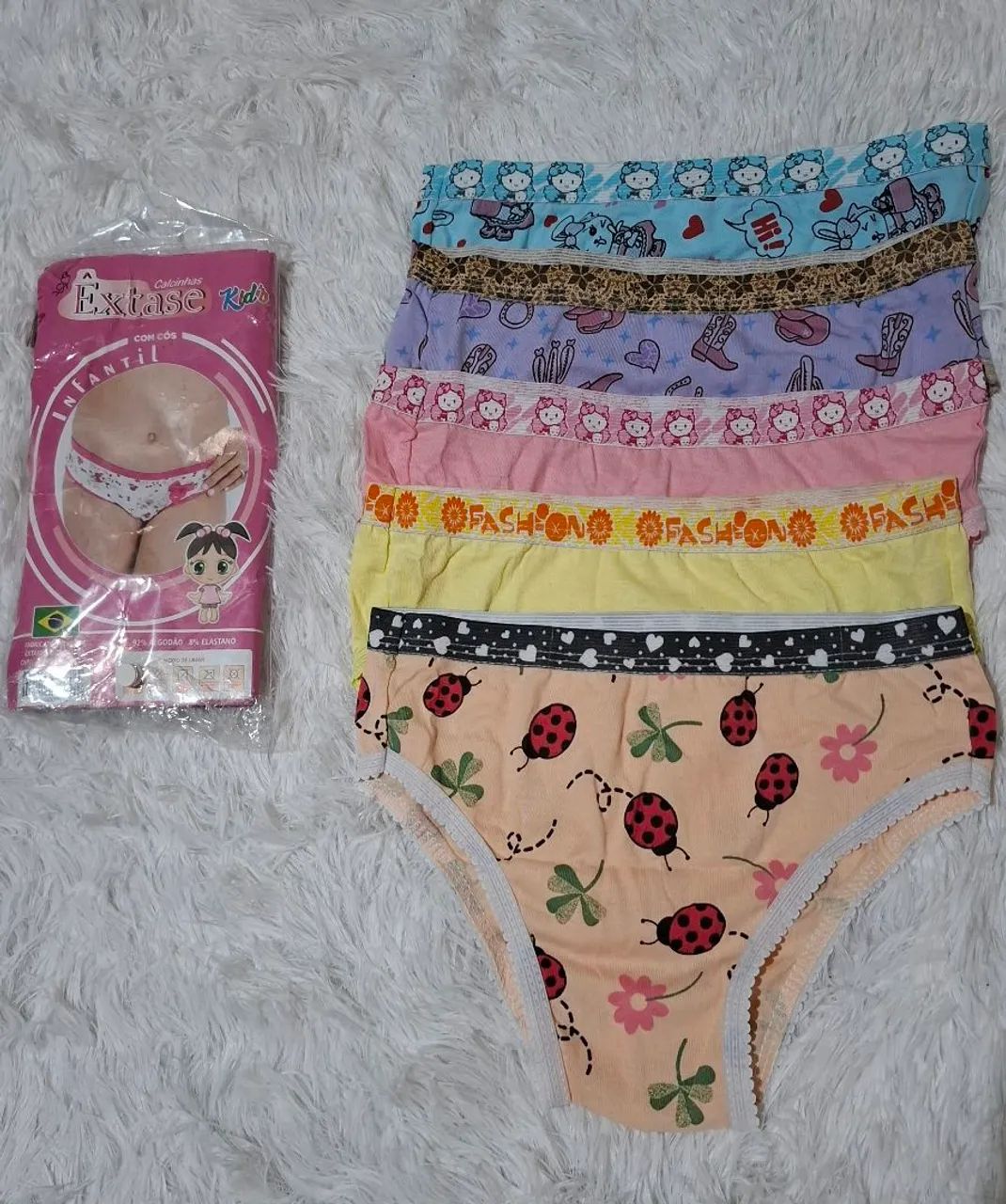 Kit Com 5 Calcinha Êxtase